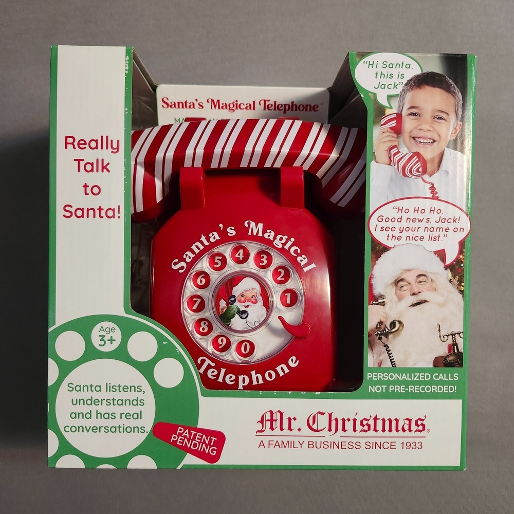Mr. Christmas Santa's Interactive Magical Telephone Brand New In Box